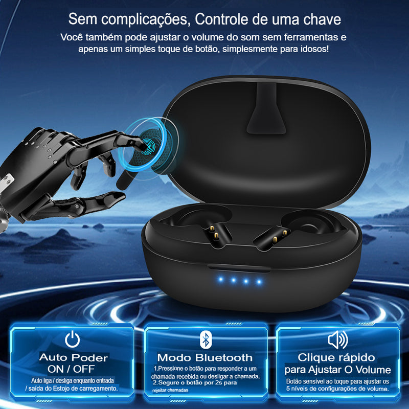 Aparelho Auditivo TWS08 de HearingUnion - Elegância Discreta e Potência Sonora Superior