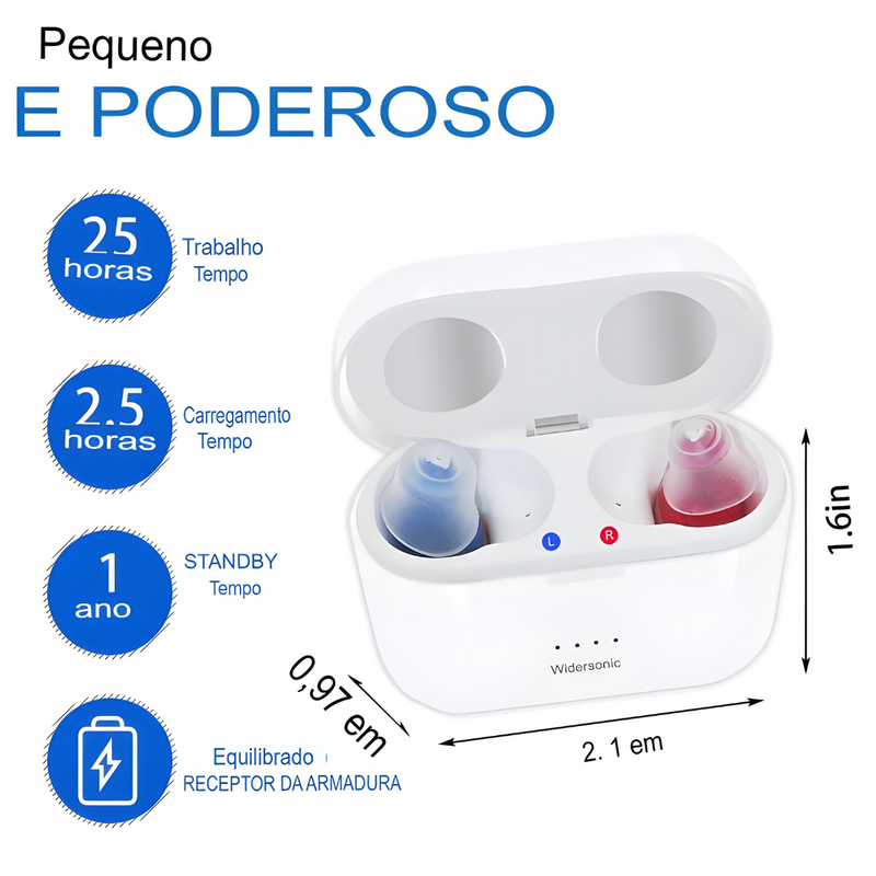 Aparelho Auditivo de Alta Performance e Design Exclusivo